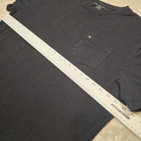 Tommy Hilfiger Black Mens T-shirt XL - Picture 5 of 6